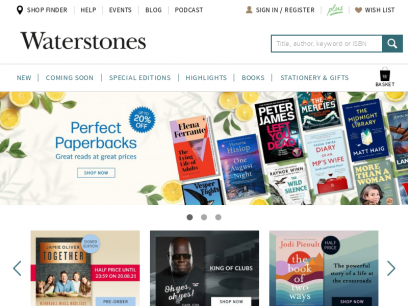 Buy books, stationery and gifts, online and in store | Waterstones
