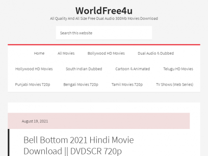 world4free hollywood movie in hindi download