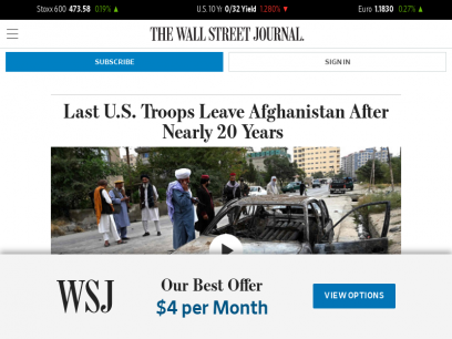 The Wall Street Journal - Breaking News, Business, Financial &amp; Economic News, World News and Video
