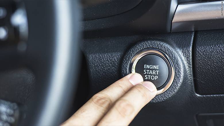 Botón de encendido de auto con llave inteligente