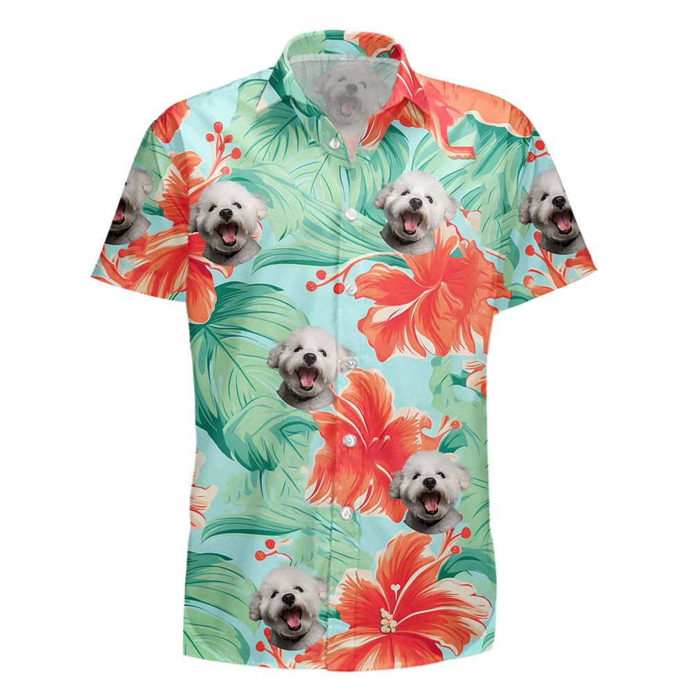 Bichon Frise Dog Hawaiian Shirts for Men Women