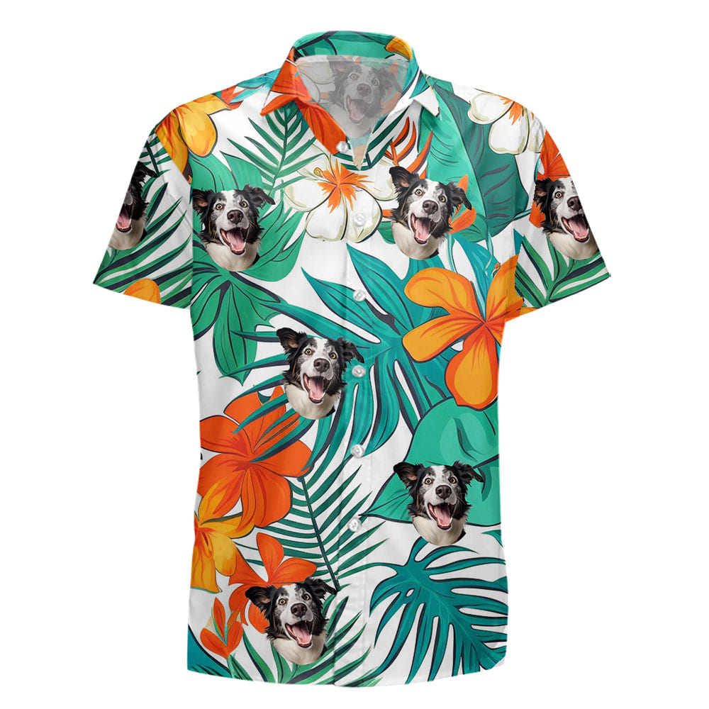 Border Collie Dog Hawaiian Shirts for Men Women