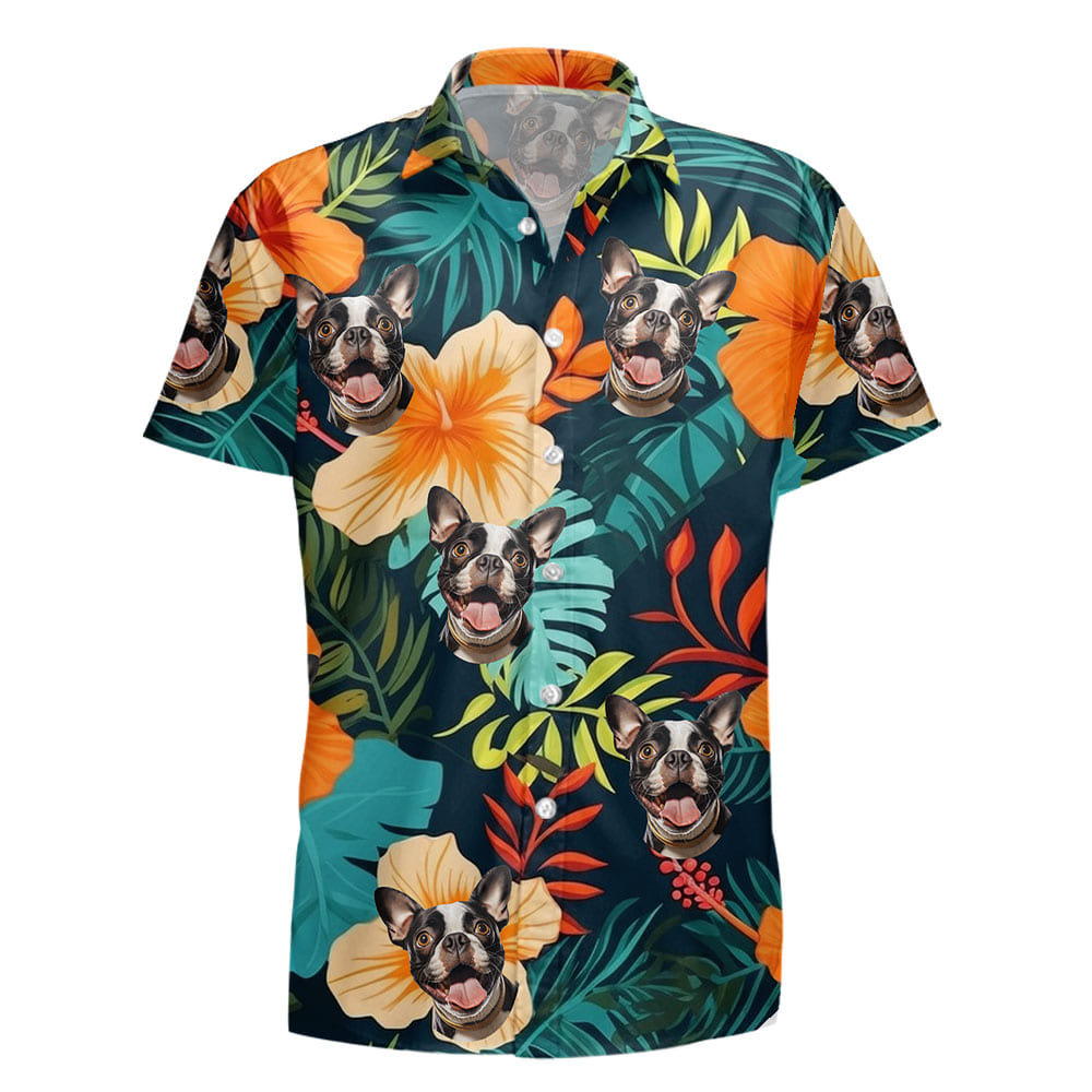 Boston Terrier Dog Hawaiian Shirts for Men Women