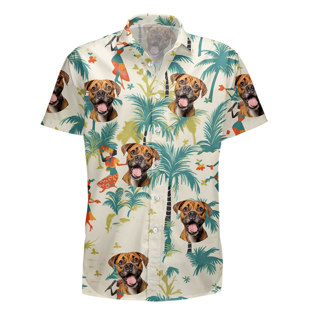 Boxer Dog Hawaiian Shirts for Men Women