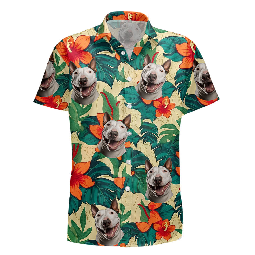 Bull Terrier Dog Hawaiian Shirts for Men Women