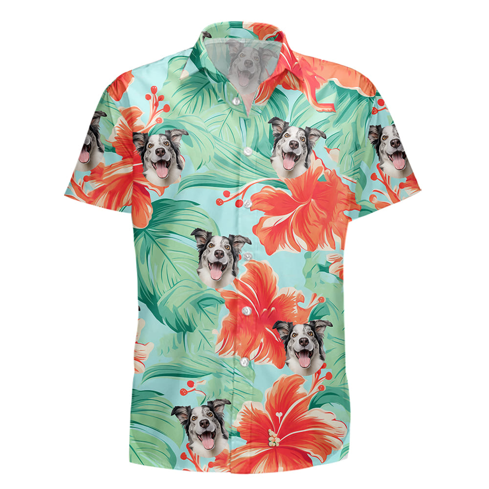 Collie Dog Hawaiian Shirts for Men Women
