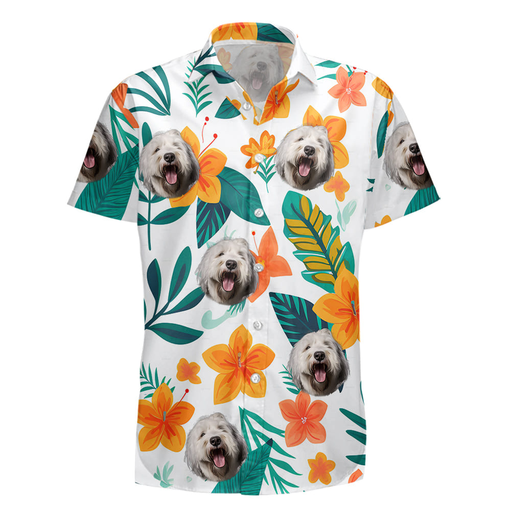 Old English Sheepdog Dog Hawaiian Shirts for Men Women