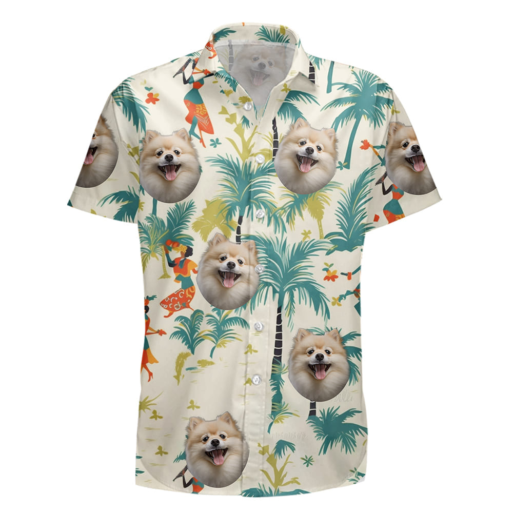 Pomeranian Dog Hawaiian Shirts for Men Women