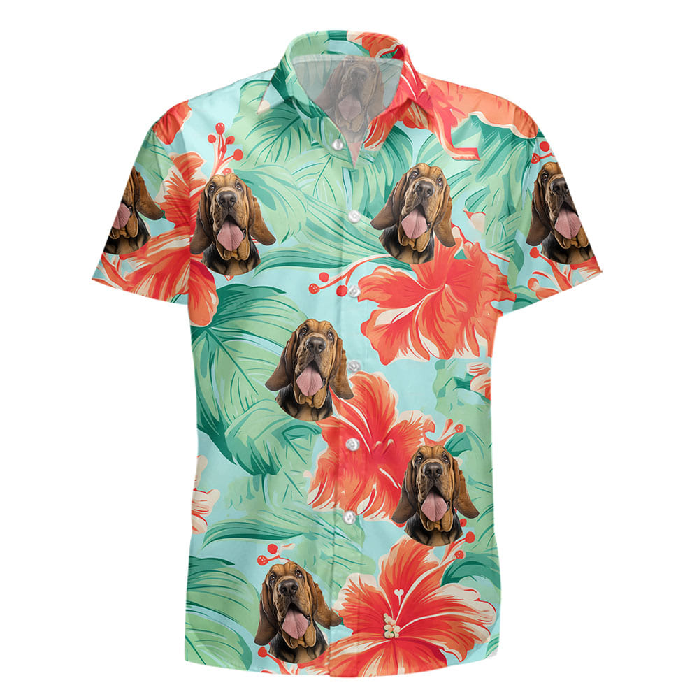 Bloodhound Dog Hawaiian Shirts for Men Women