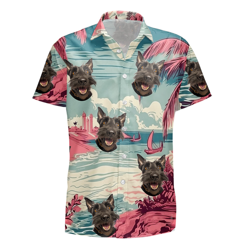 Scottish Terrier Dog Hawaiian Shirts for Men Women