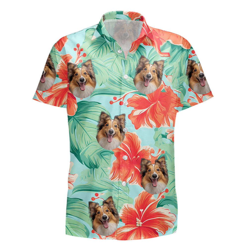 Shetland Sheepdog Dog Hawaiian Shirts for Men Women