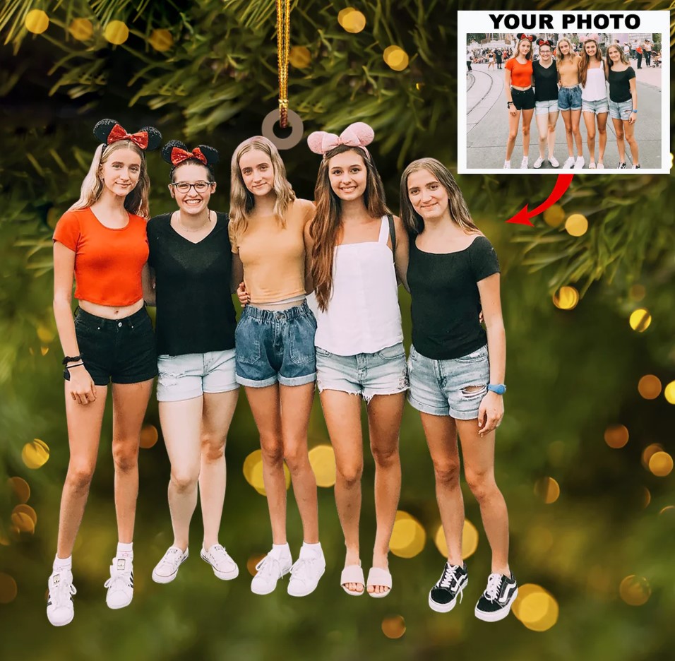 Customized Your Photo Ornament – Personalized Photo Mica Ornament – Christmas Gifts For Family Member (Copy)