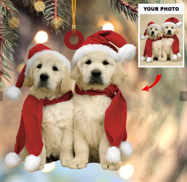 Customized Your Photo Ornament – Personalized Photo Mica Ornament – Christmas Gifts For Pet Lover