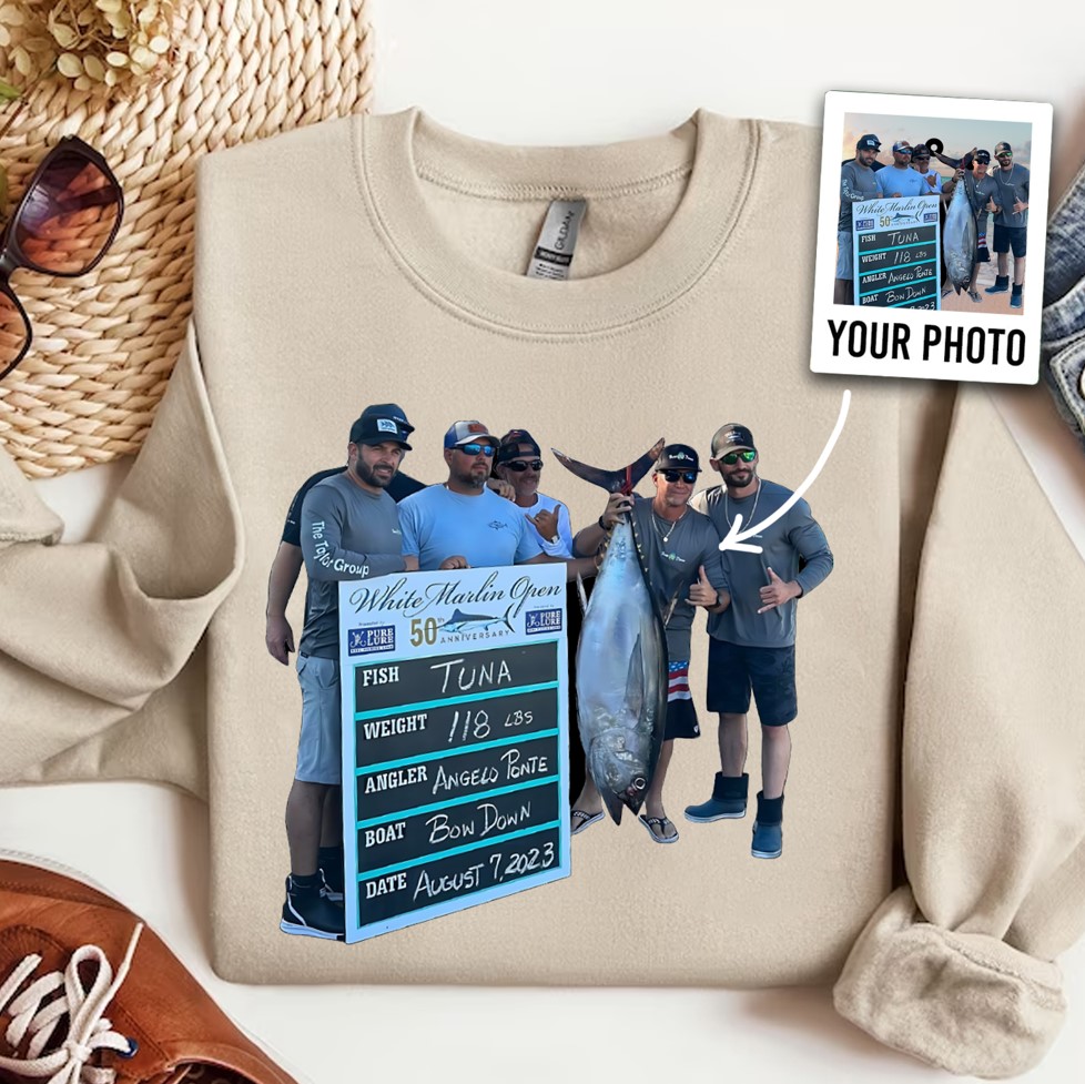 Custom Photo Shirt for Fishing Lover