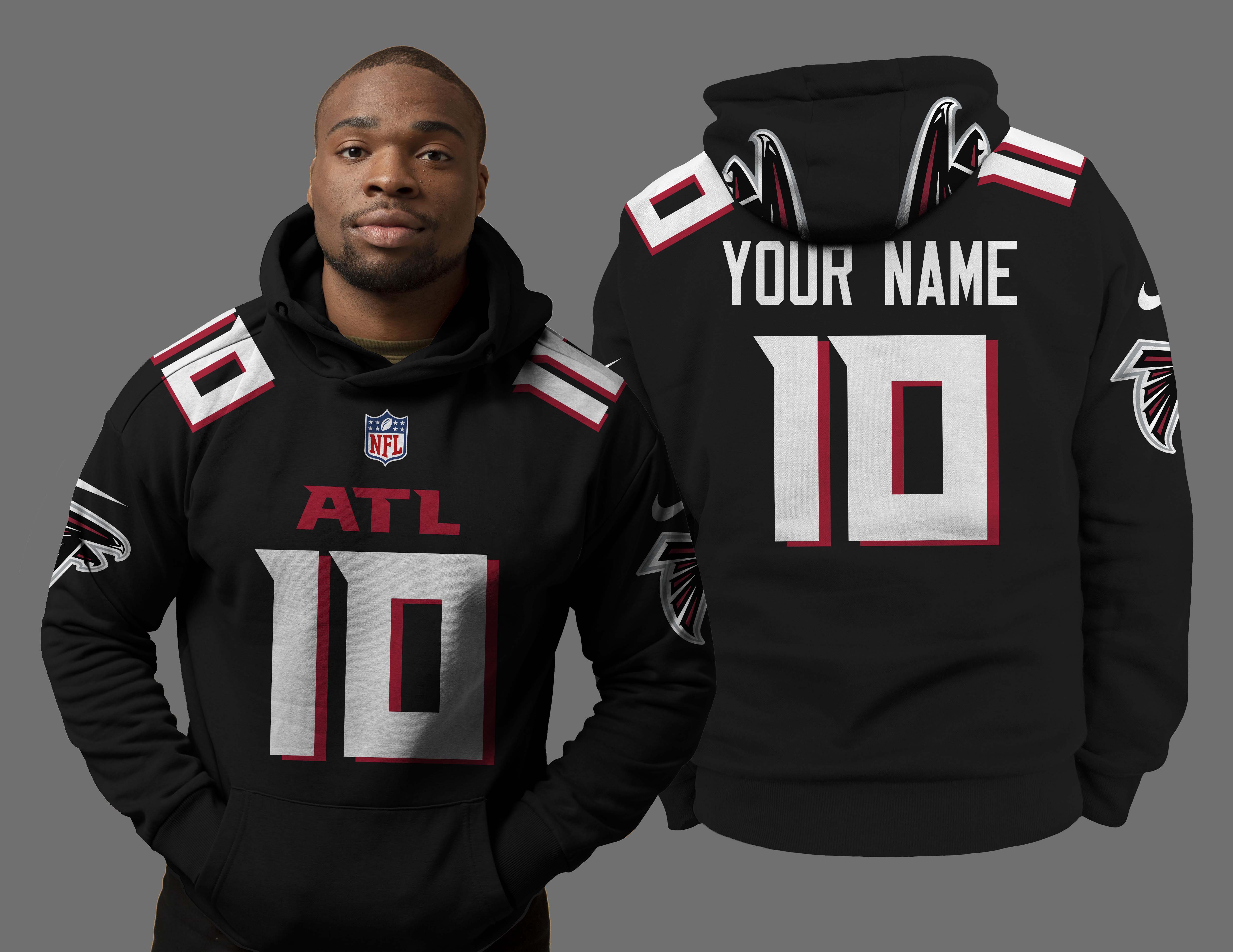 Atlanta Falcons Black NFL Teams Hoodie PT48079