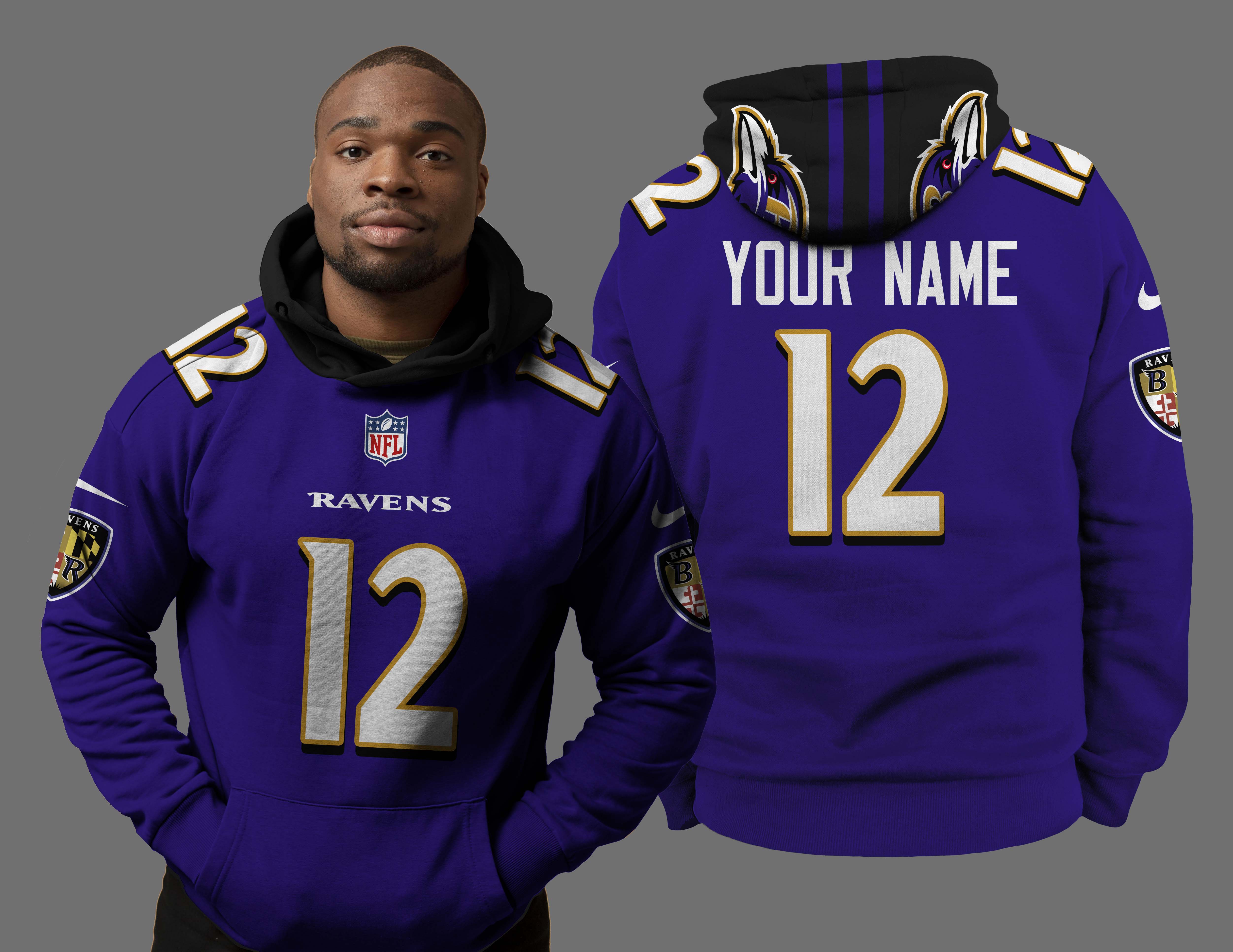 Baltimore Ravens NFL Teams Hoodie PT48083