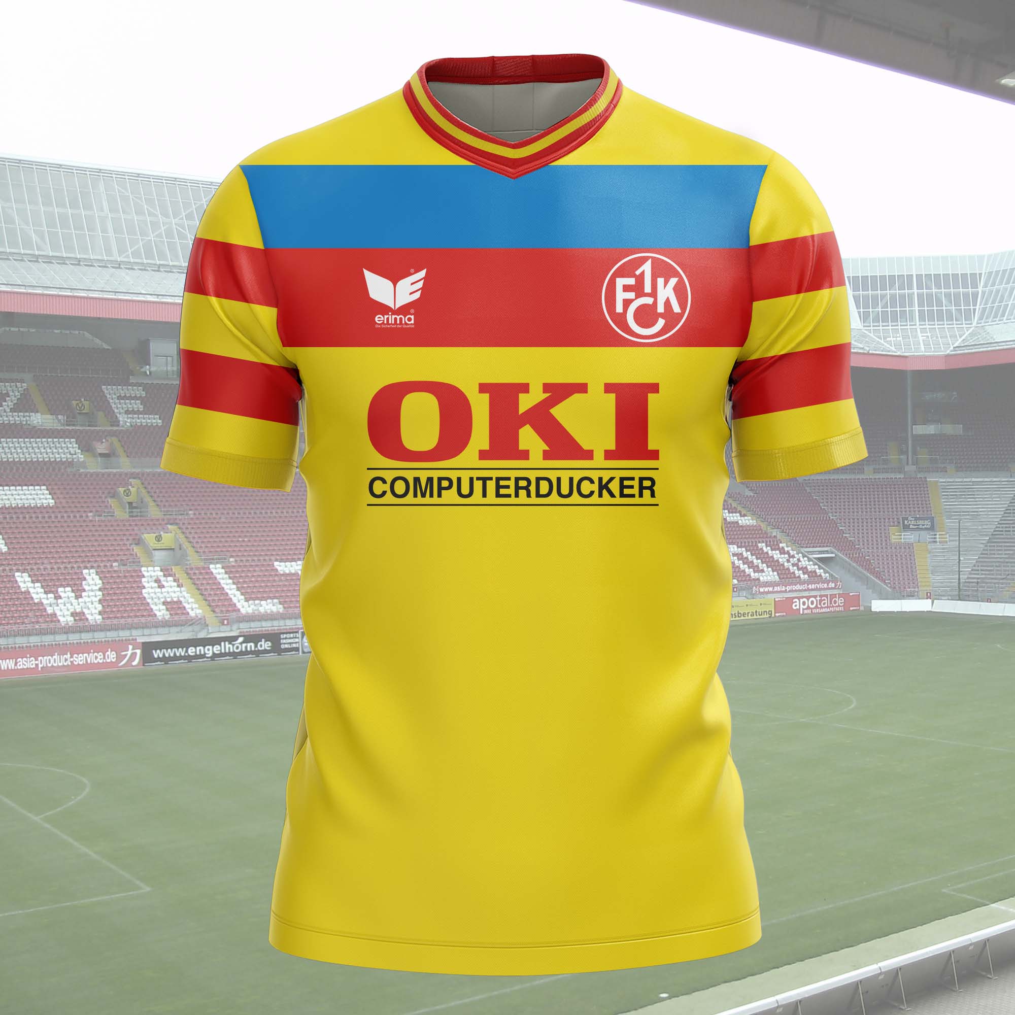 1. FC Kaiserslautern 1989-90 Away Retro Shirt PT54314