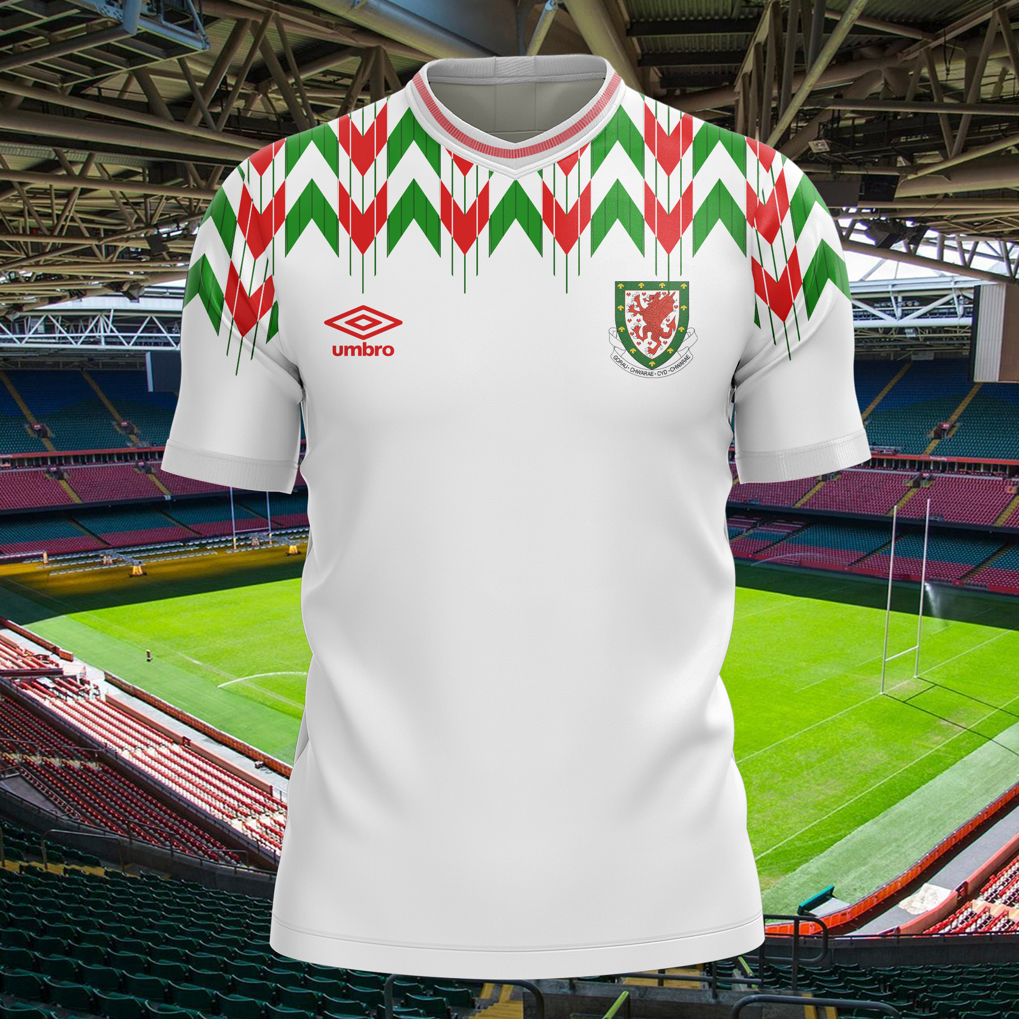 Wales Away 1990 Retro Shirt PT54552