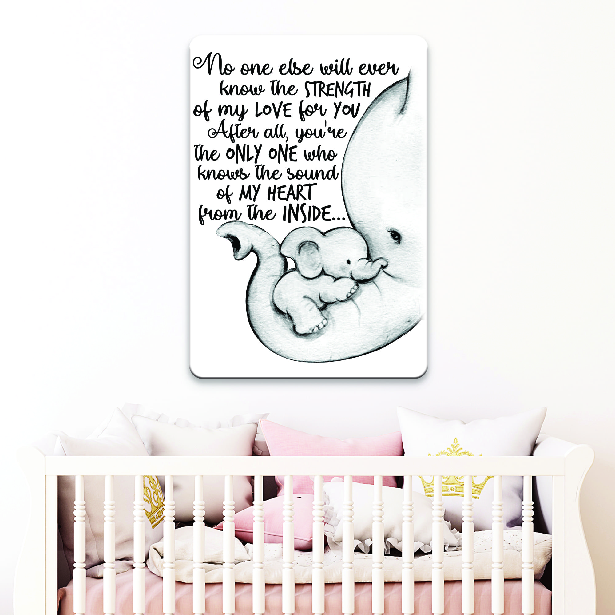 Elephant No One Else Will Ever Know Mother’s Day Metal Sign, Mother’s Day Gift, Custom metal, Custom Elephants Family Metal Sign, metal Led Sign Elephants Family ,  Custom Family Gifts, Gift for Mom, Baby Gift, Wildlife Gift, Elephant Lovers