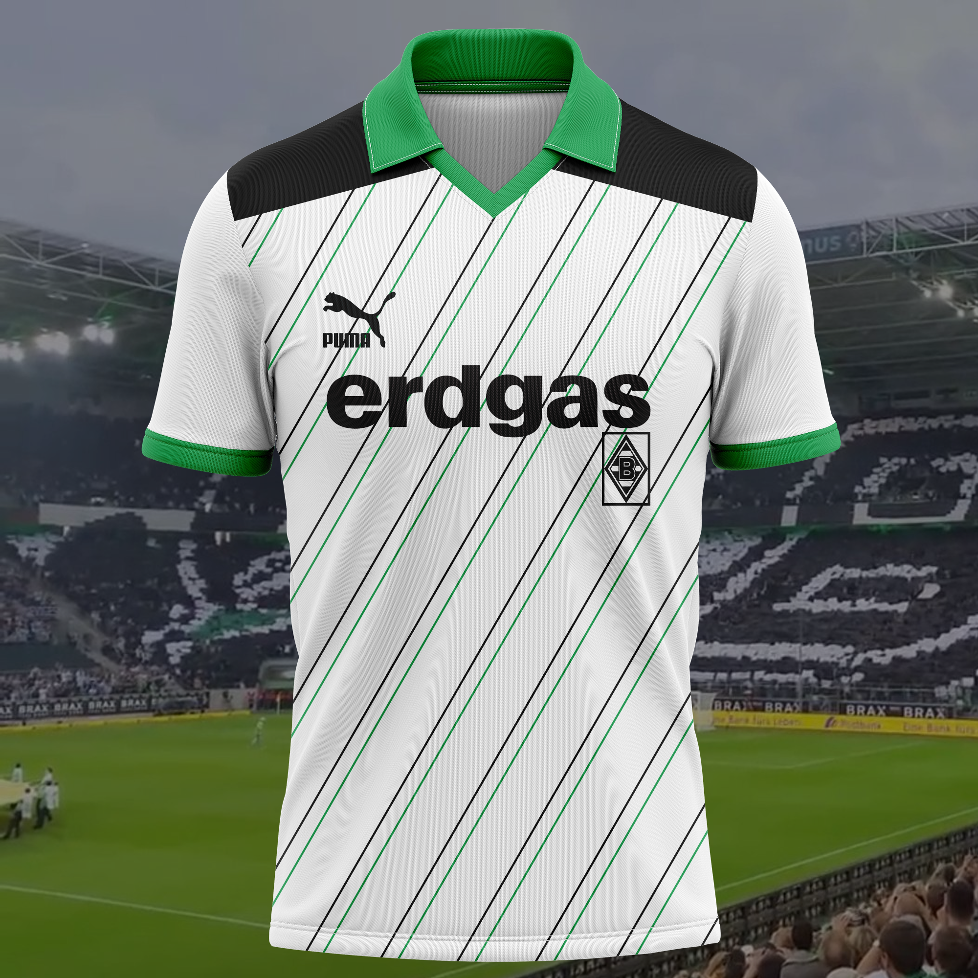 Borussia Mönchengladbach 1985- 1986 Home Retro Shirt PT50830