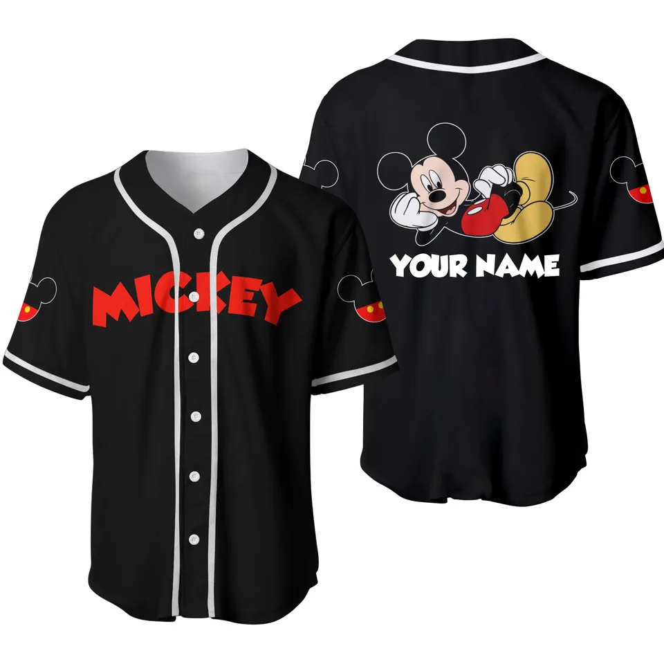 Mickey Mouse Disney Custom Baseball Jersey 2024