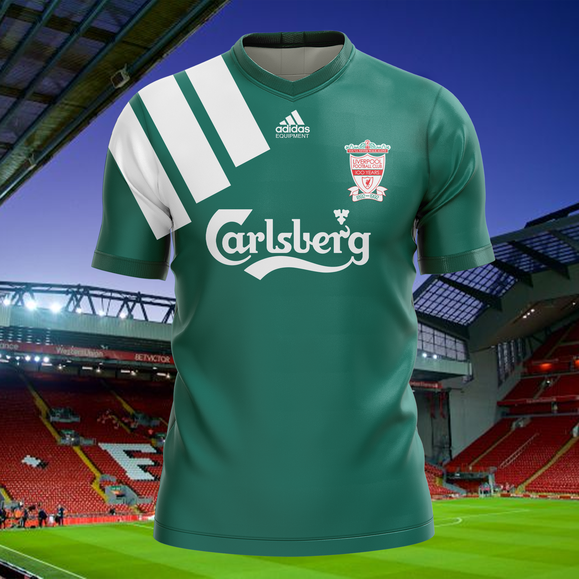 Liverpool FC 1992-1993 Away Retro Shirt PT54695