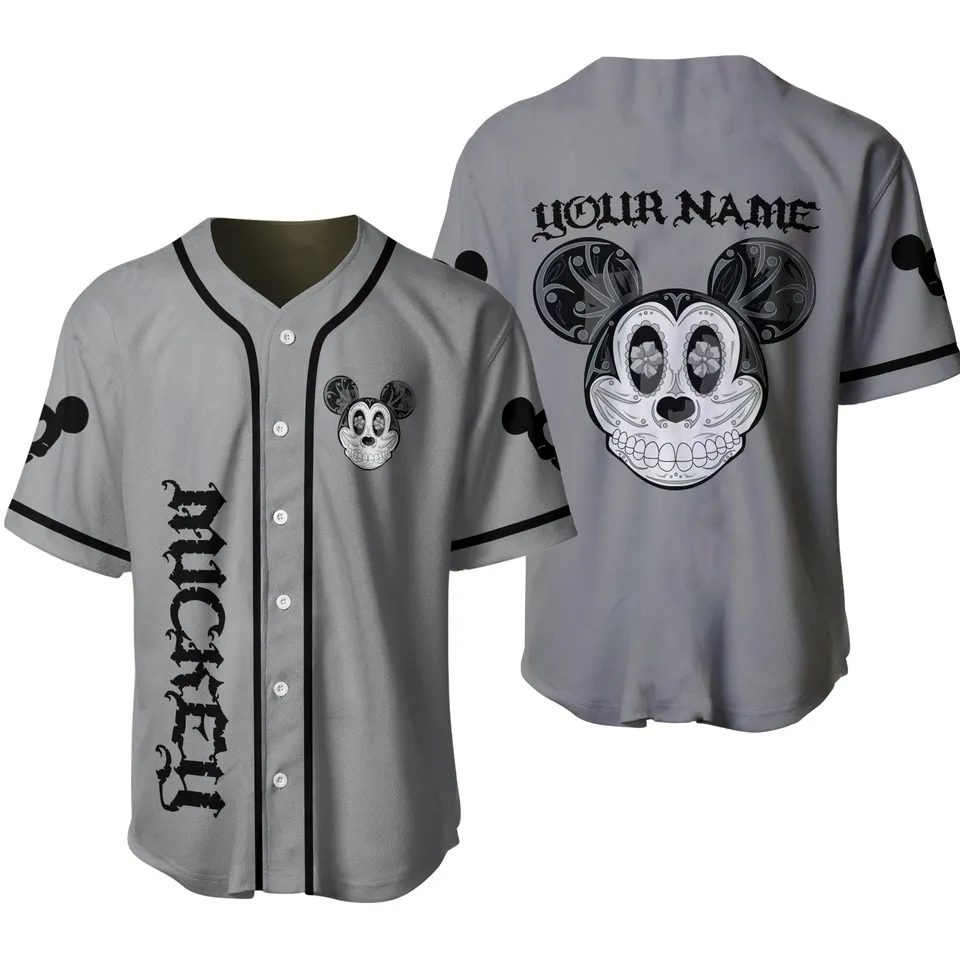 Personalized Disney Halloween Baseball Jersey Shirt