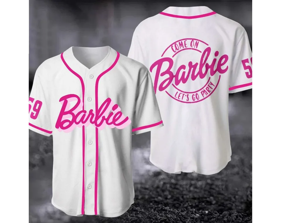 Barbie Movie 2024 Baseball Jersey