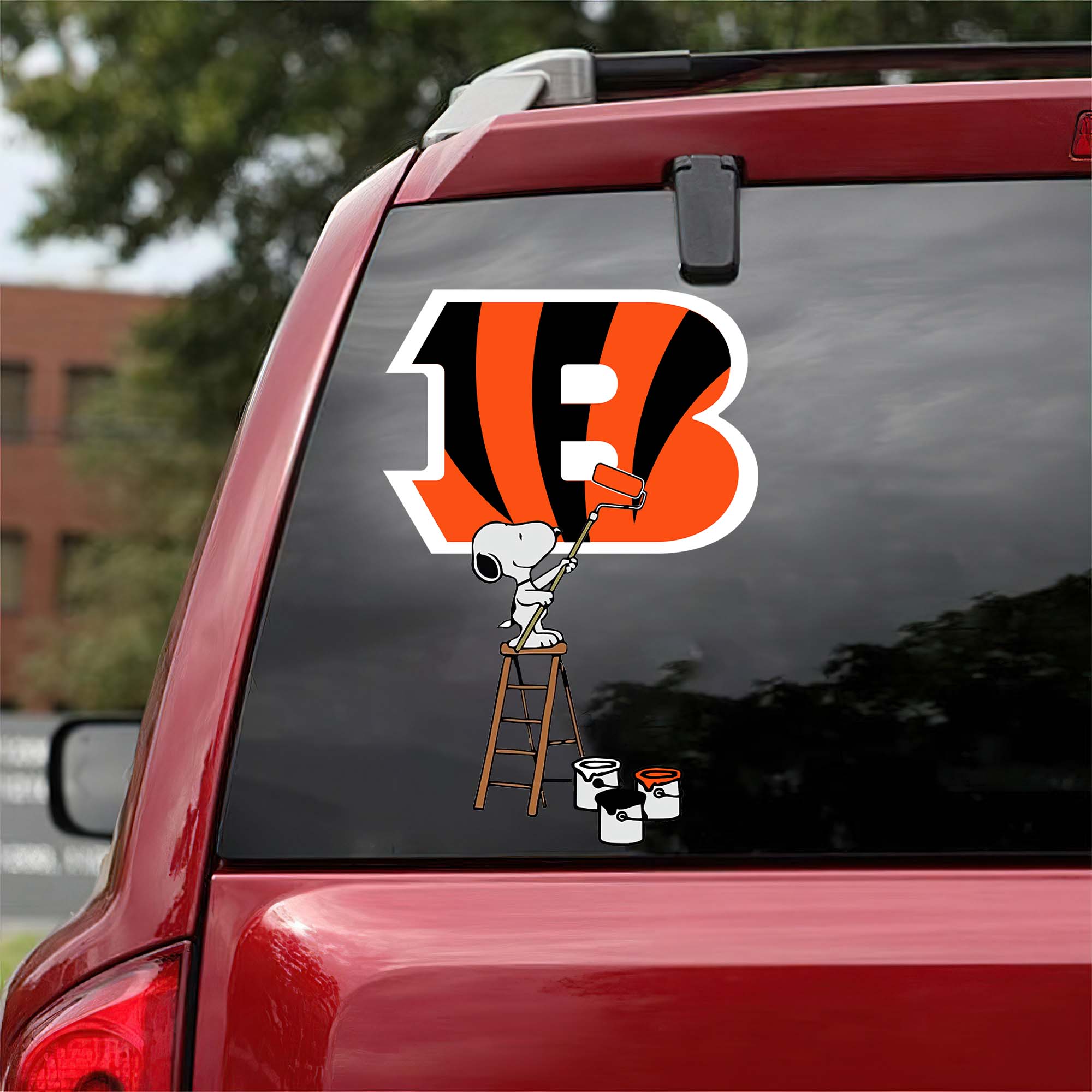 Cincinnati Bengals Mix Snoopy Car Decal Art PT54716