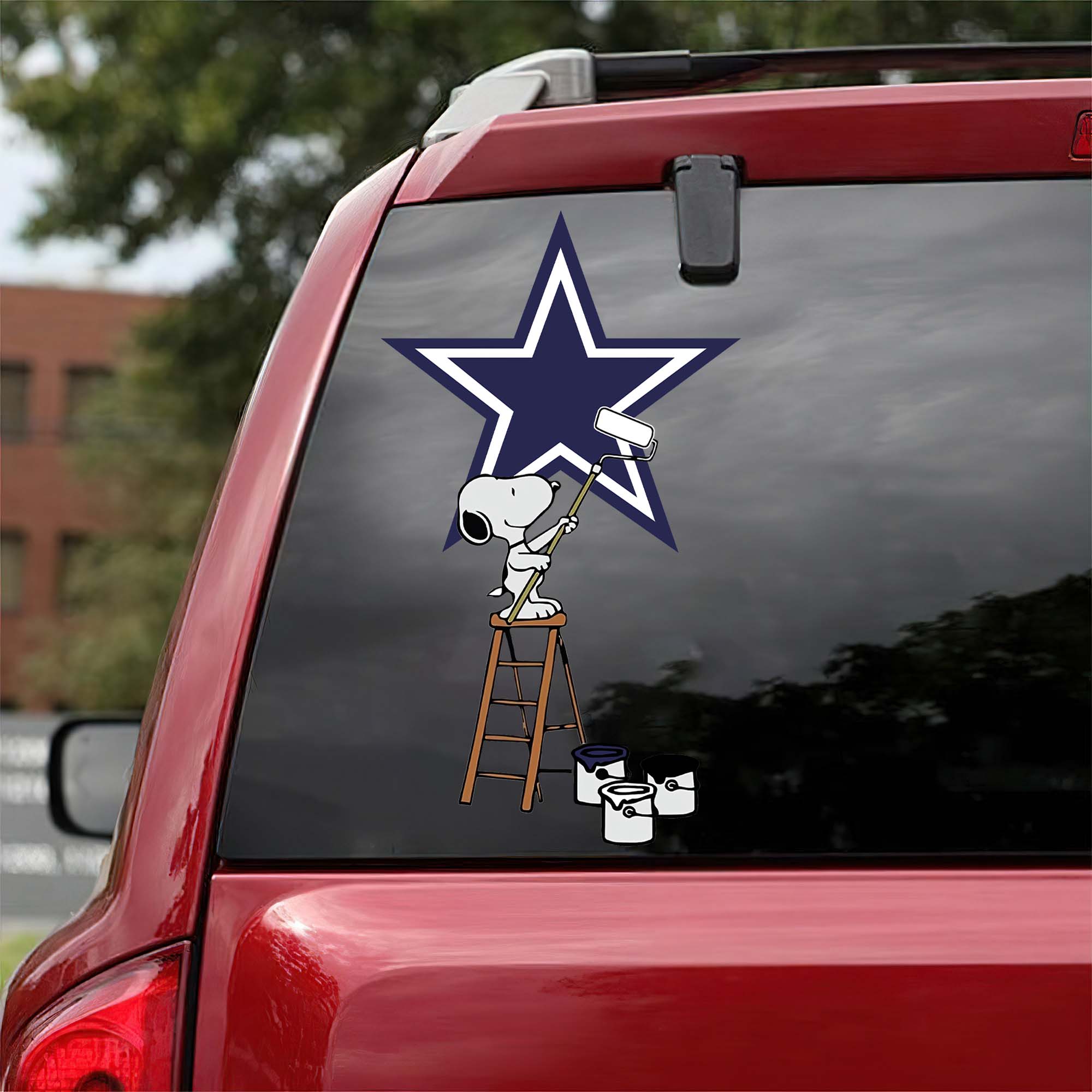 Dallas Cowboys  Mix Snoopy Car Decal Art PT54718