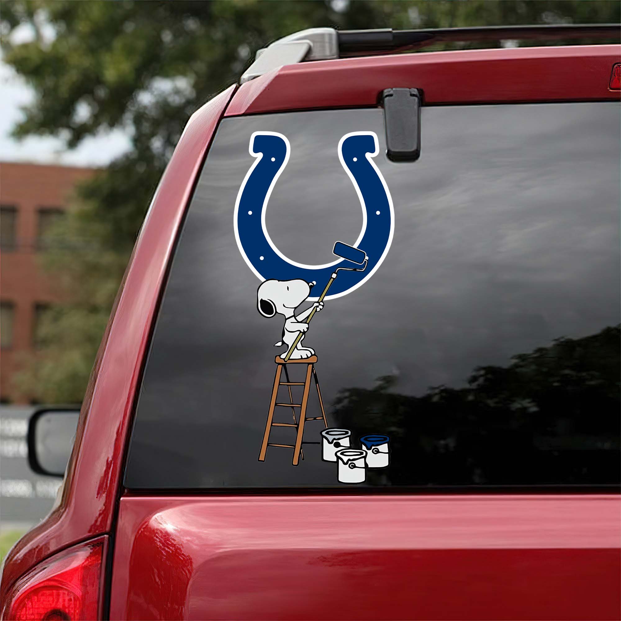 Indianapolis Colts Mix Snoopy Car Decal Art PT54723