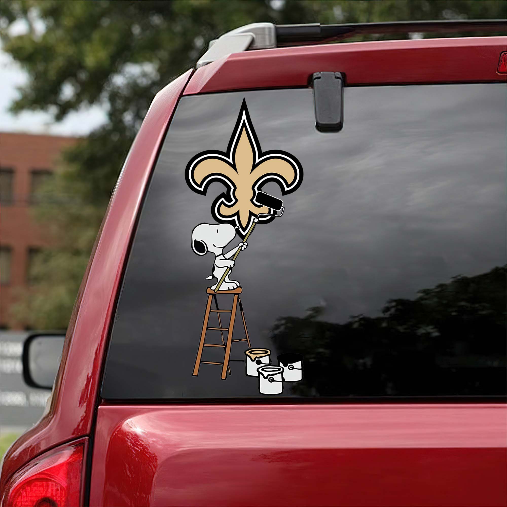 New Orleans Saints Mix Snoopy Car Decal Art PT54732