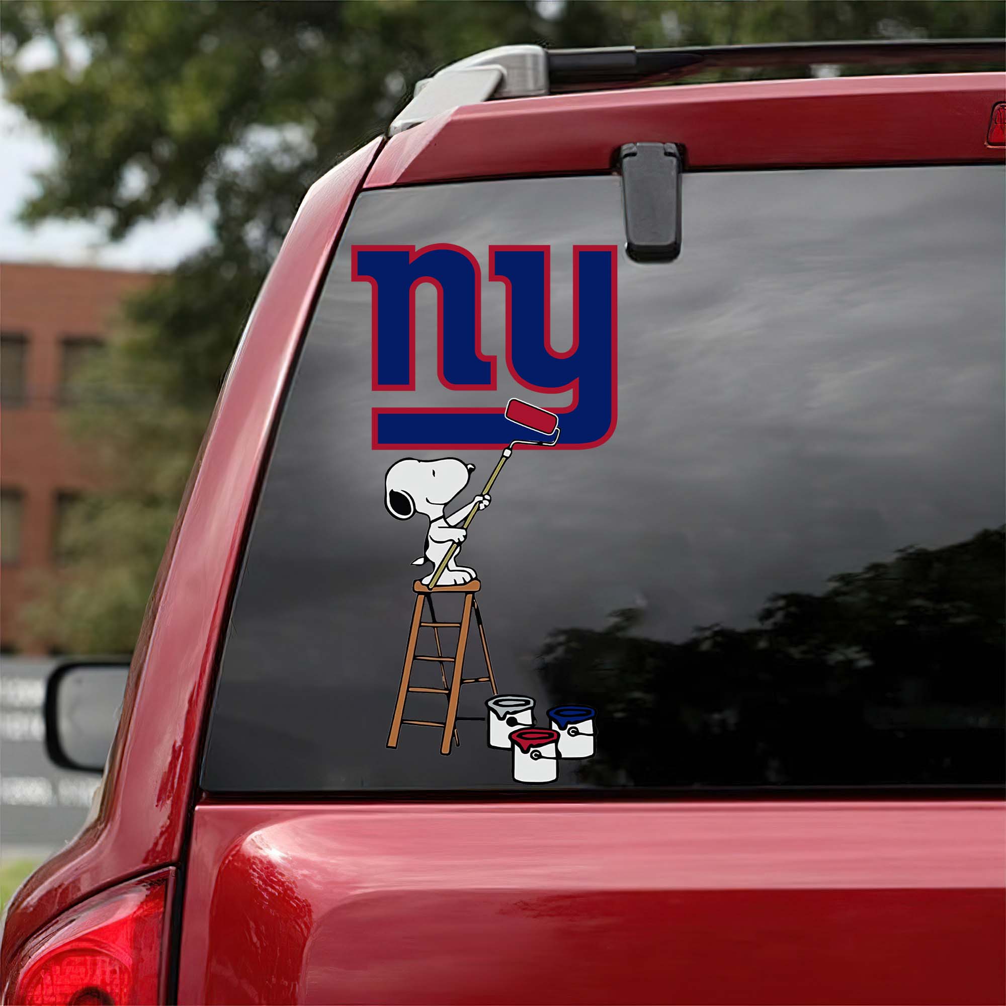 New York Giants Mix Snoopy Car Decal Art PT54733