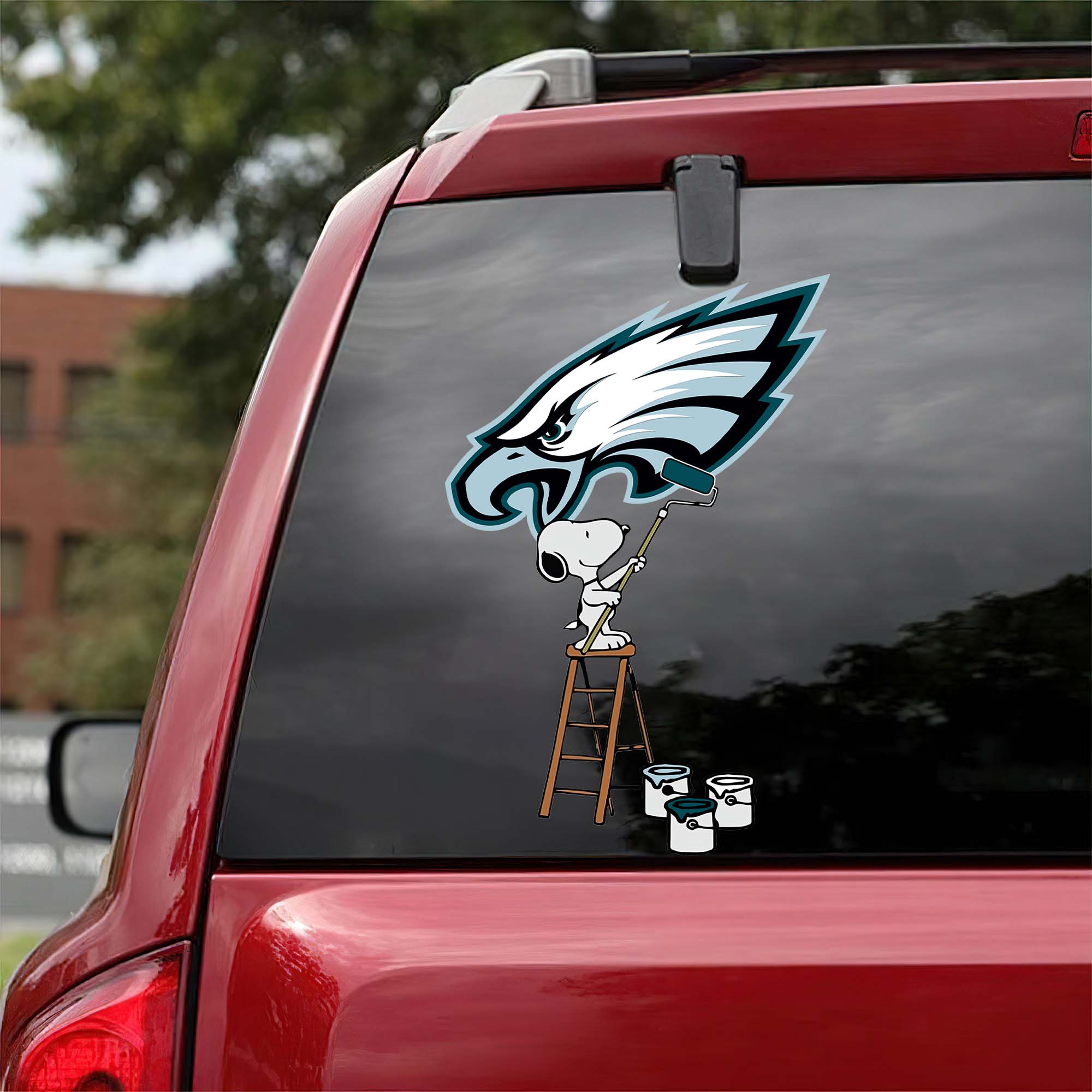 Philadelphia Eagles Mix Snoopy Car Decal Art PT54735