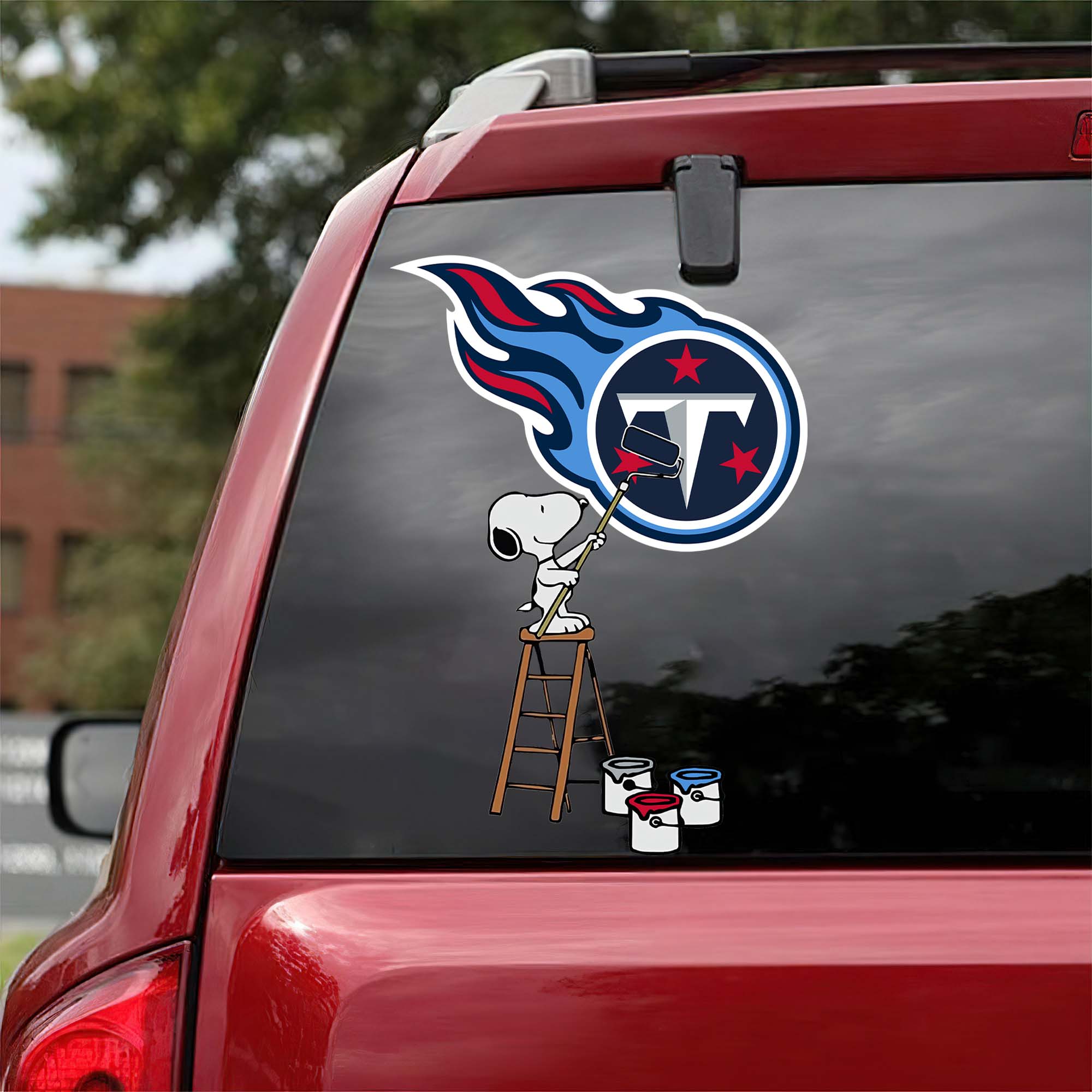 Tennessee Titans Mix Snoopy Car Decal Art PT54740