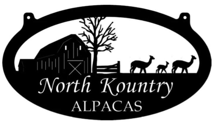 Metal Alpaca Farm Sign