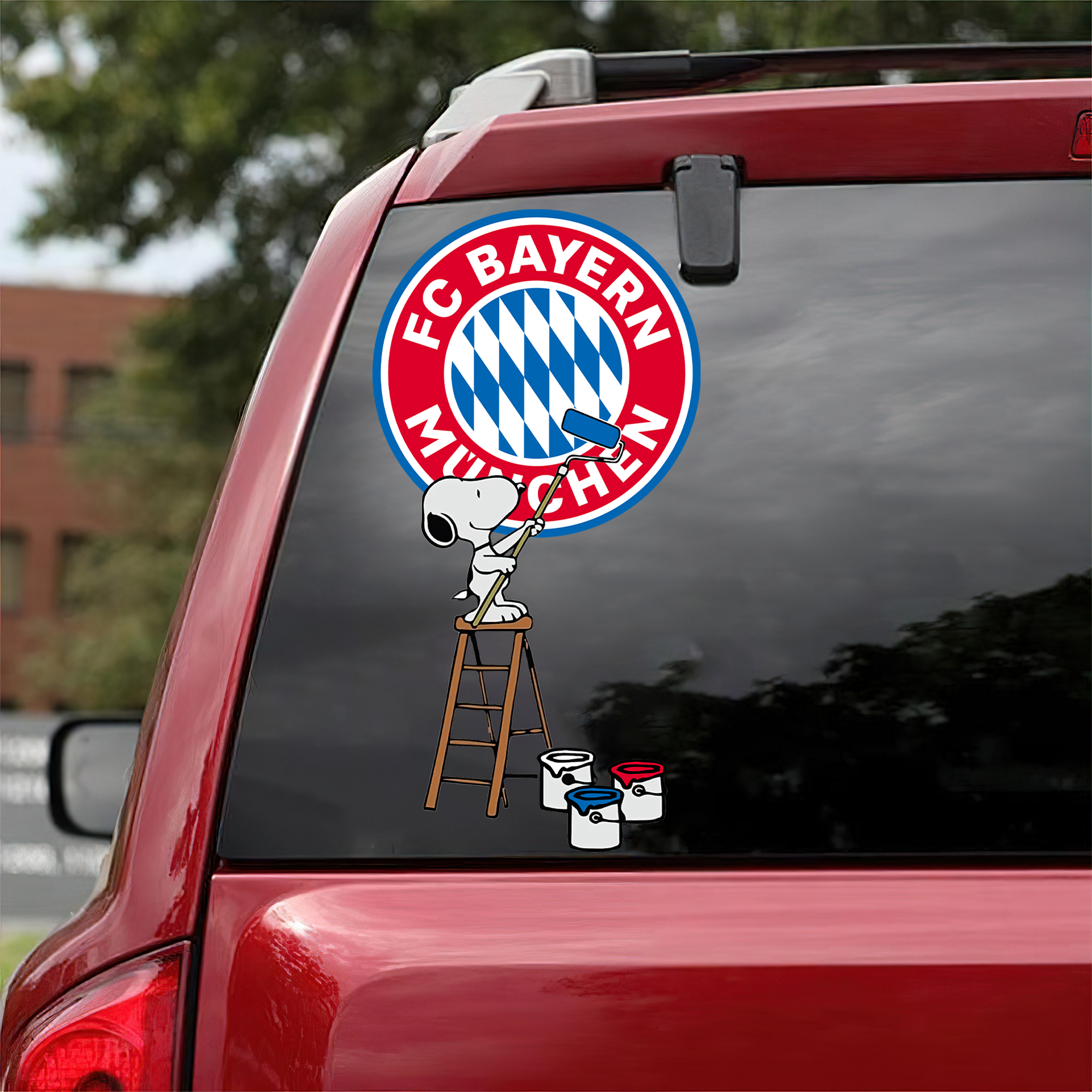 Fc Bayern Munich Mix Snoopy Car Decal Art PT54751