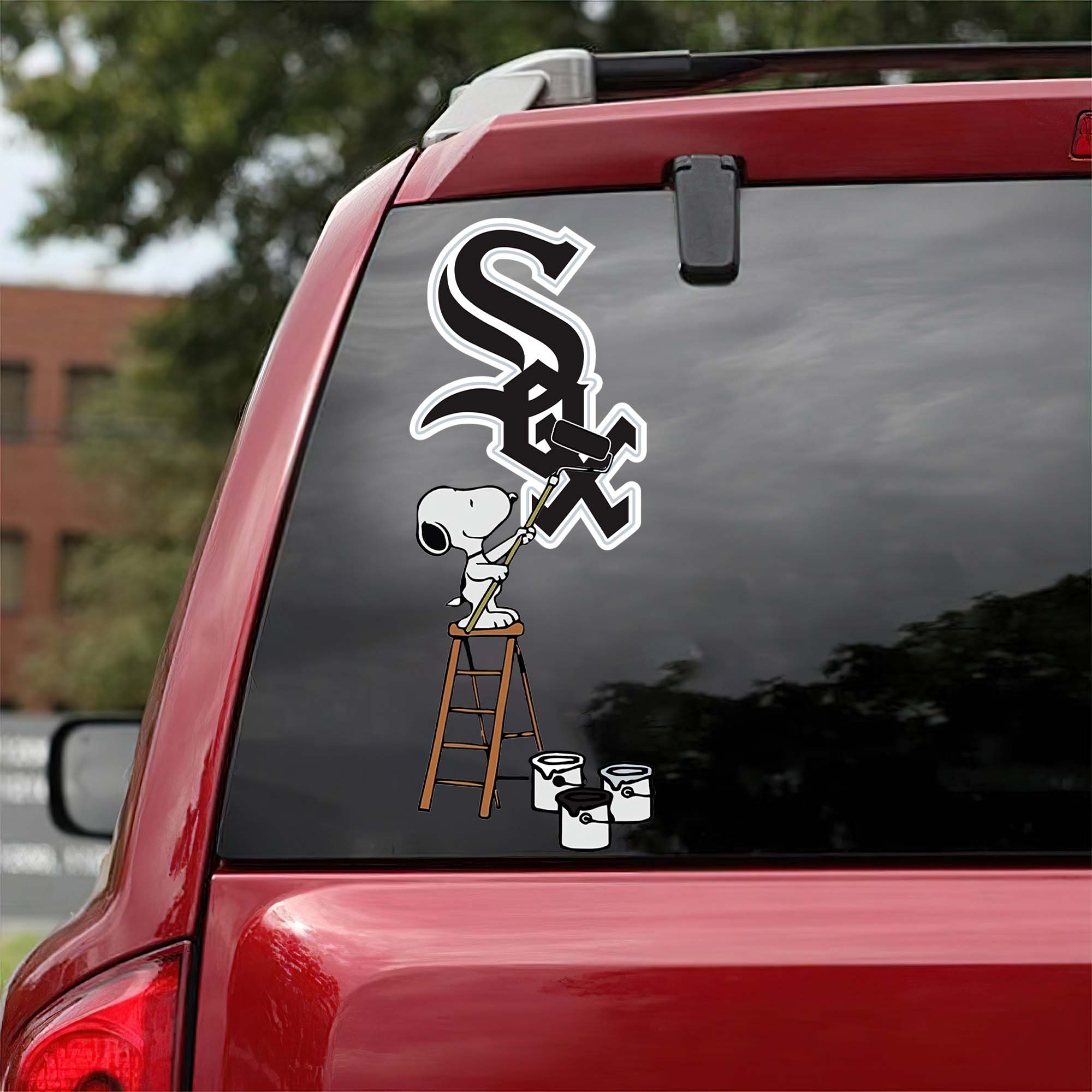 Chicago White Sox Mix Snoopy Car Decal Art PT54782