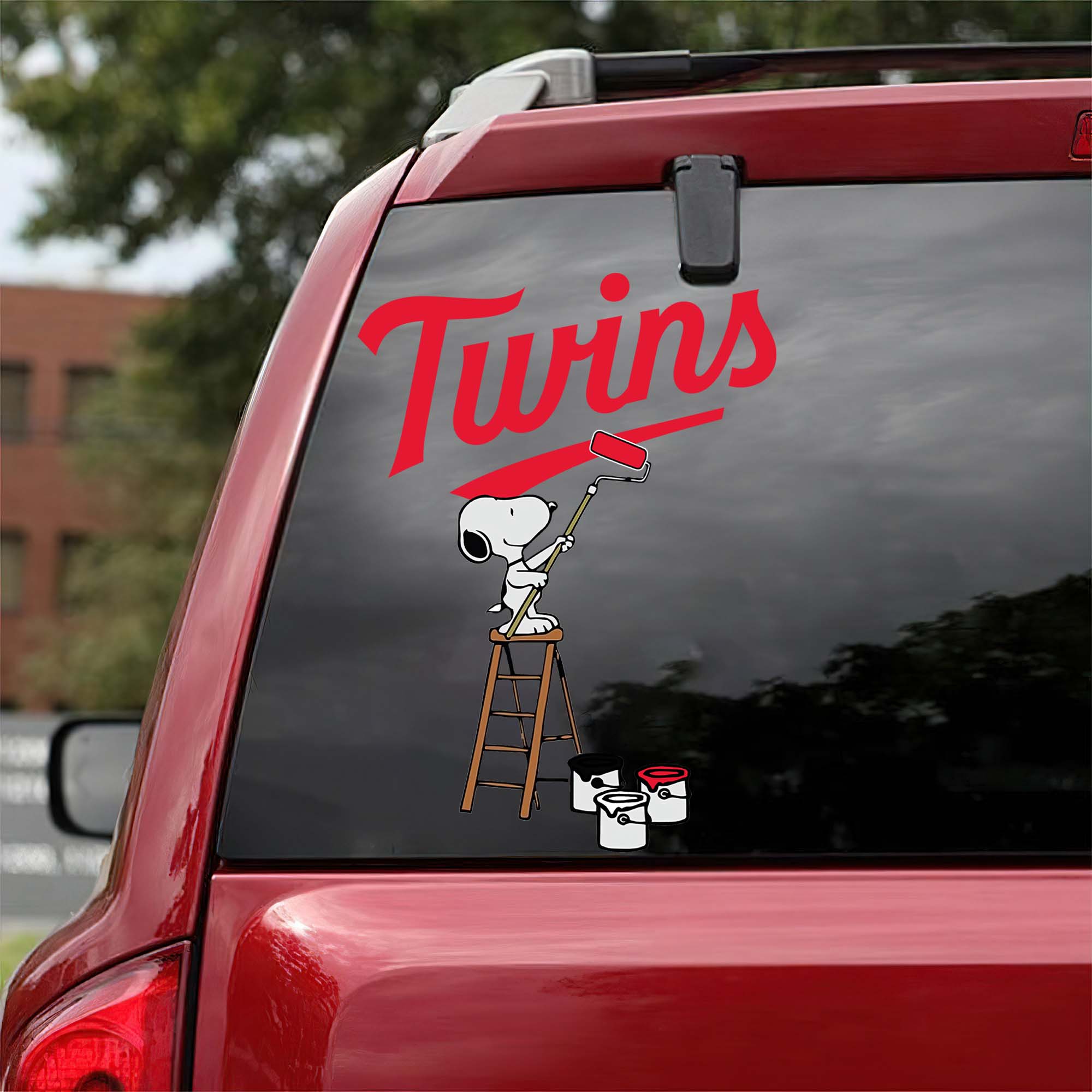 Minnesota Twins Mix Snoopy Car Decal Art PT54793