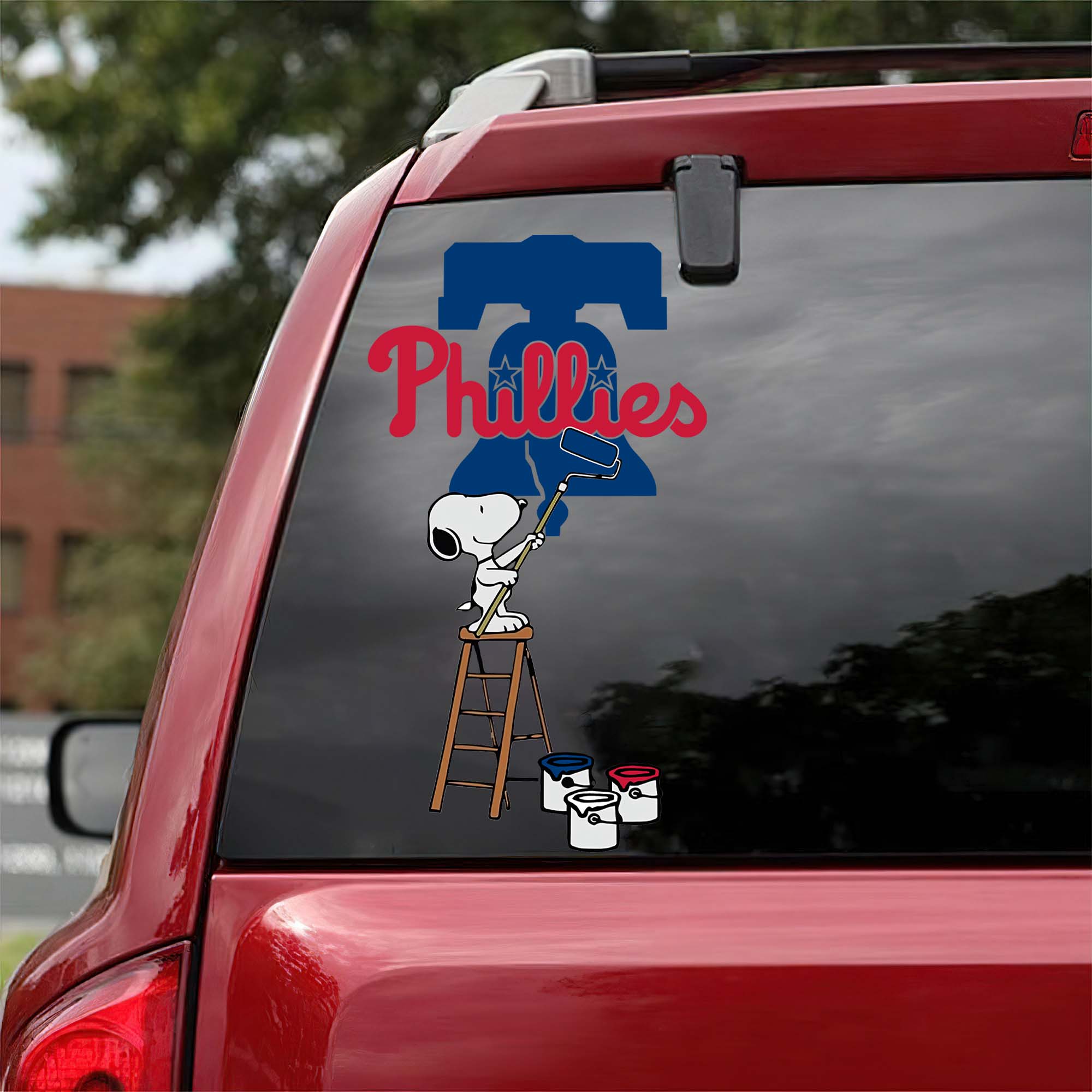 Philadelphia Phillies Mix Snoopy Car Decal Art PT54797