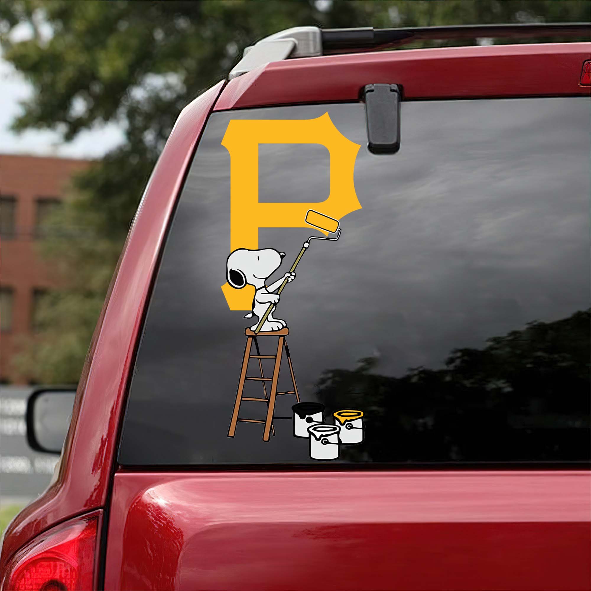 Pittsburgh Pirates Mix Snoopy Car Decal Art PT54798