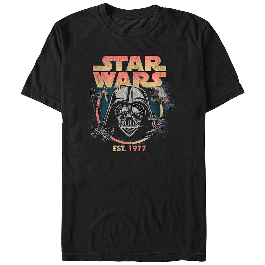 Darth Vader Star Wars Mad Engine Graphic T-Shirt - Black PT54820