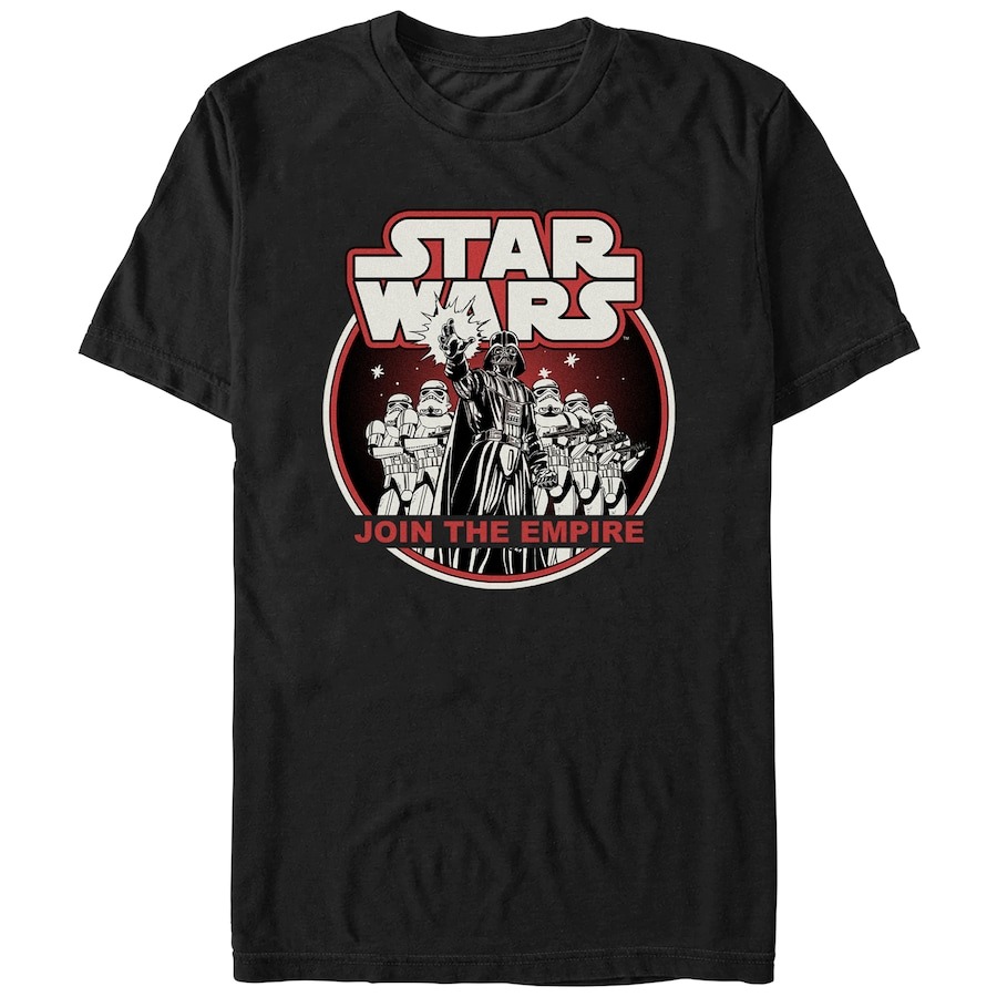 Darth Vader Star Wars Mad Engine Join The Empire Graphic T-Shirt - Black PT54823