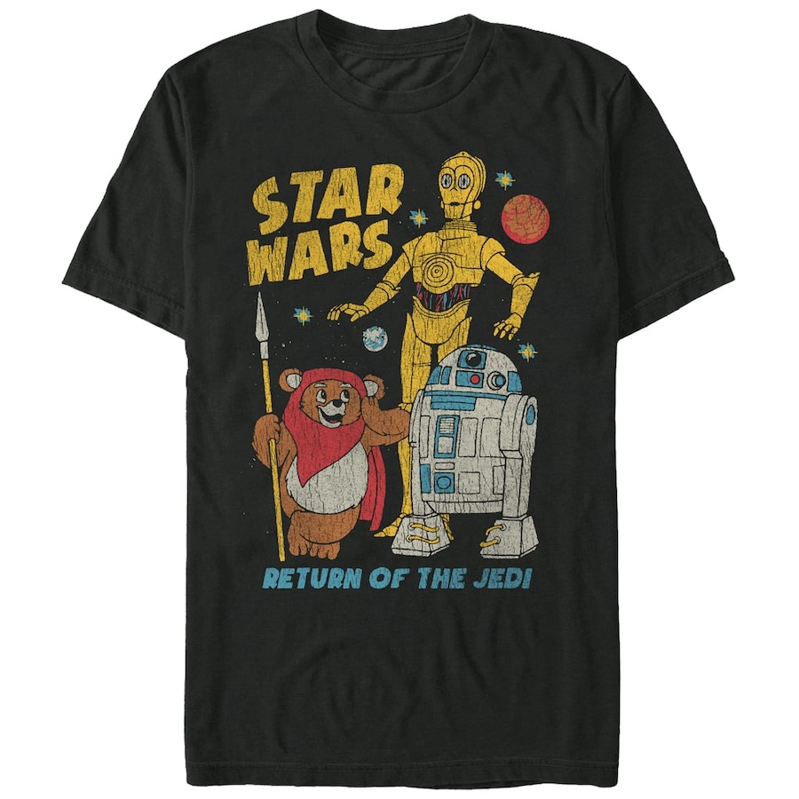 Star Wars Mad Engine Walk the Ewok Graphic T-Shirt - Black PT54858