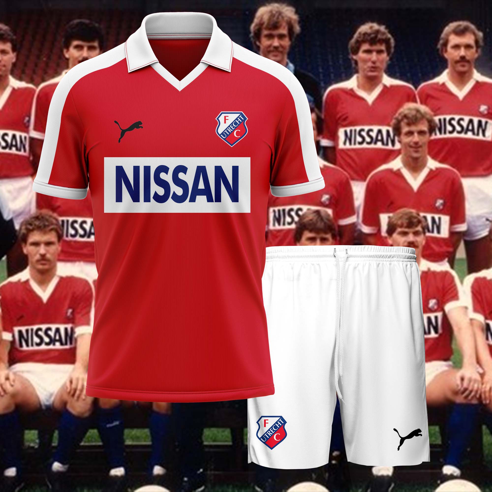 FC Utrecht 1983-84 Retro Shirt PT51724