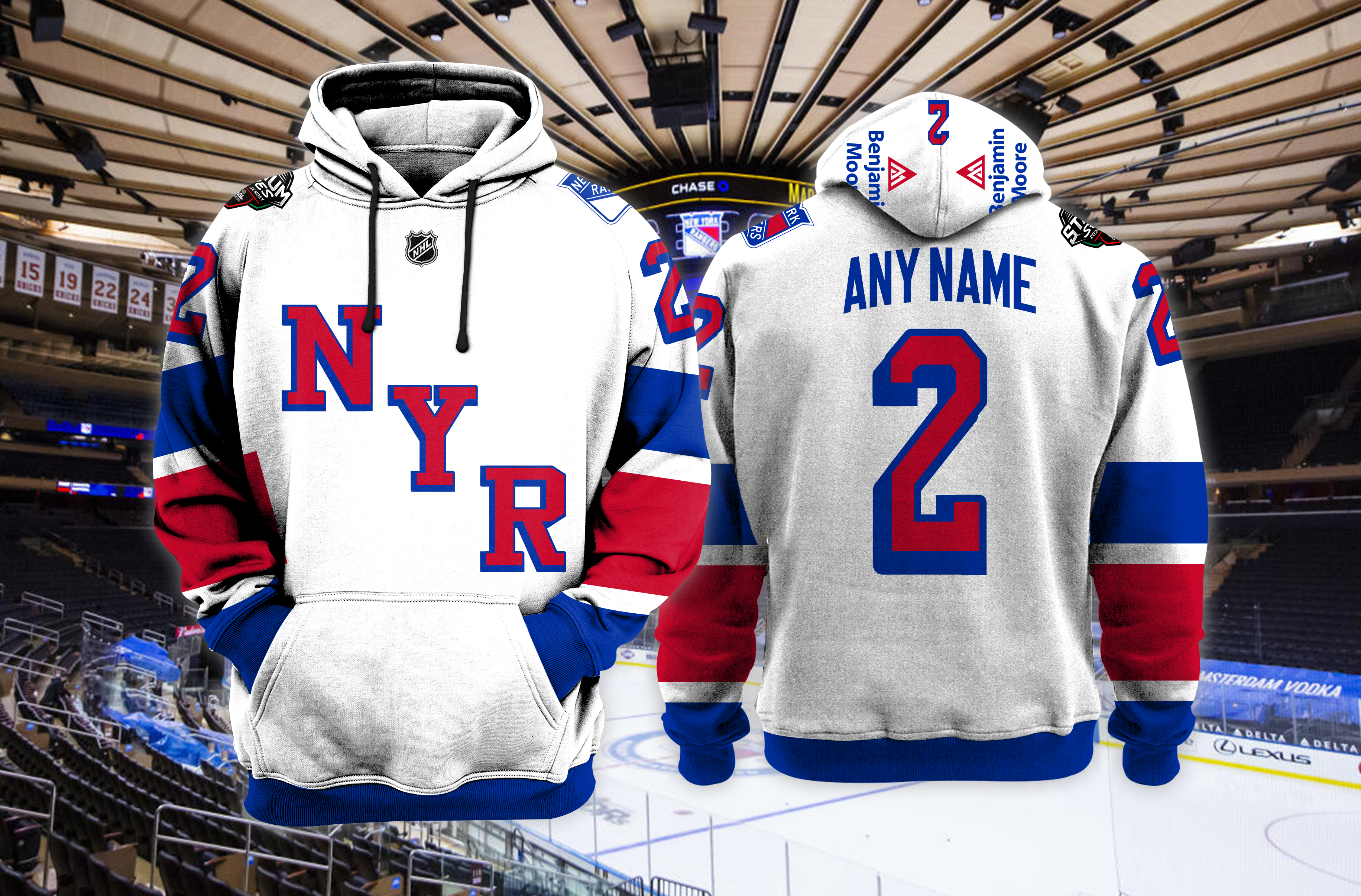 New York Rangers 2024 NHL Stadium Series Hoodie PT54867