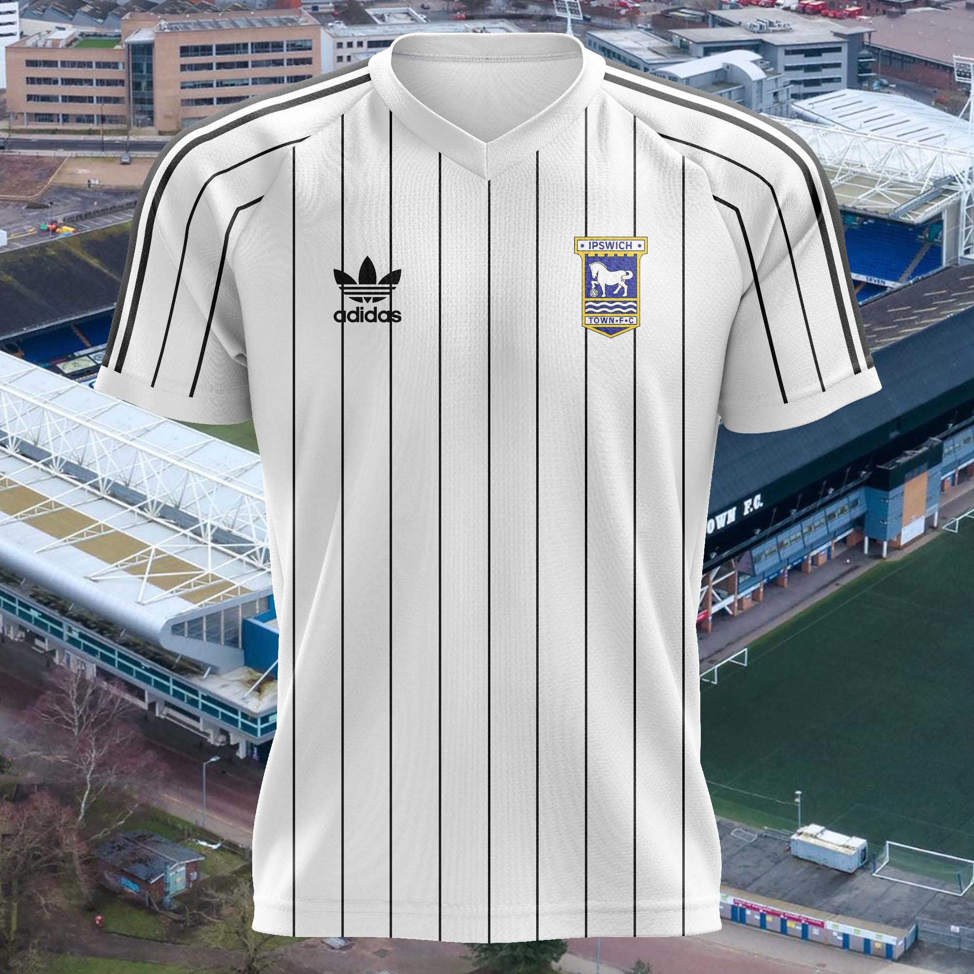 Ipswich Town 1981-82 Away Kit Retro Shirt PT56310