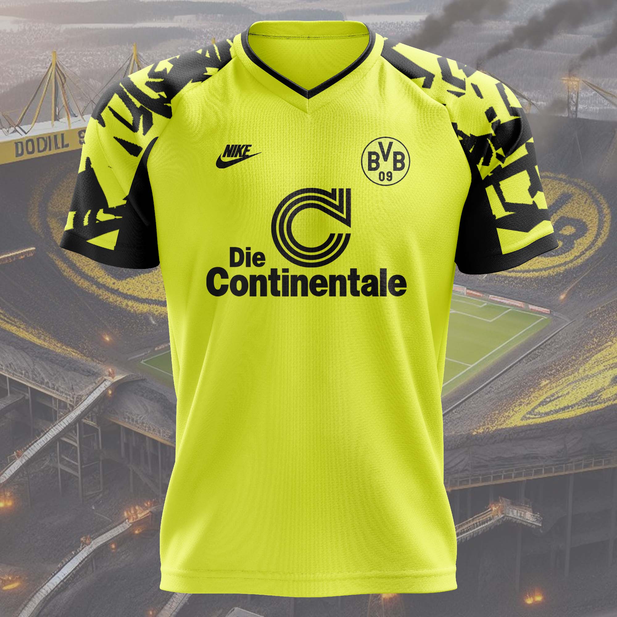 Borussia Dortmund 1991-92 Home Retro Shirt PT56609