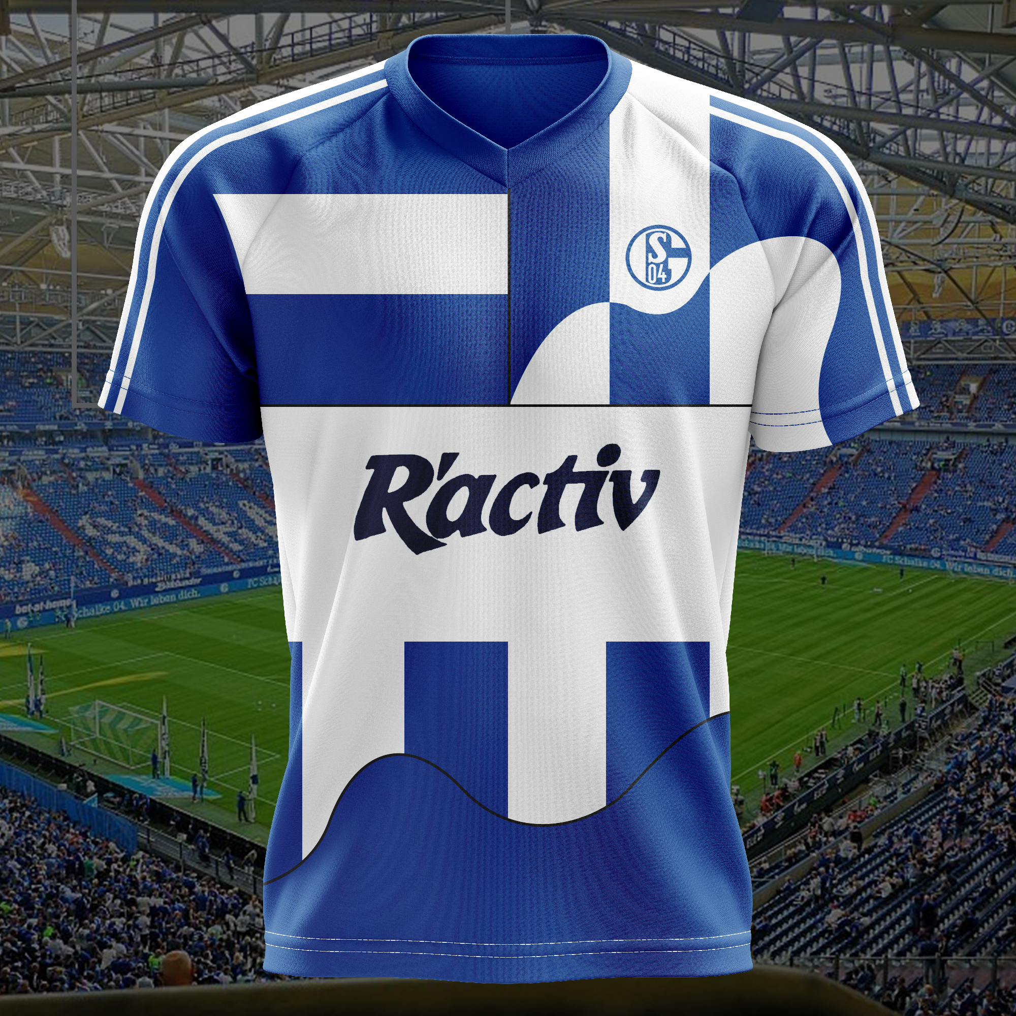 Schalke 04 1991-92 Home Retro Shirt PT56627