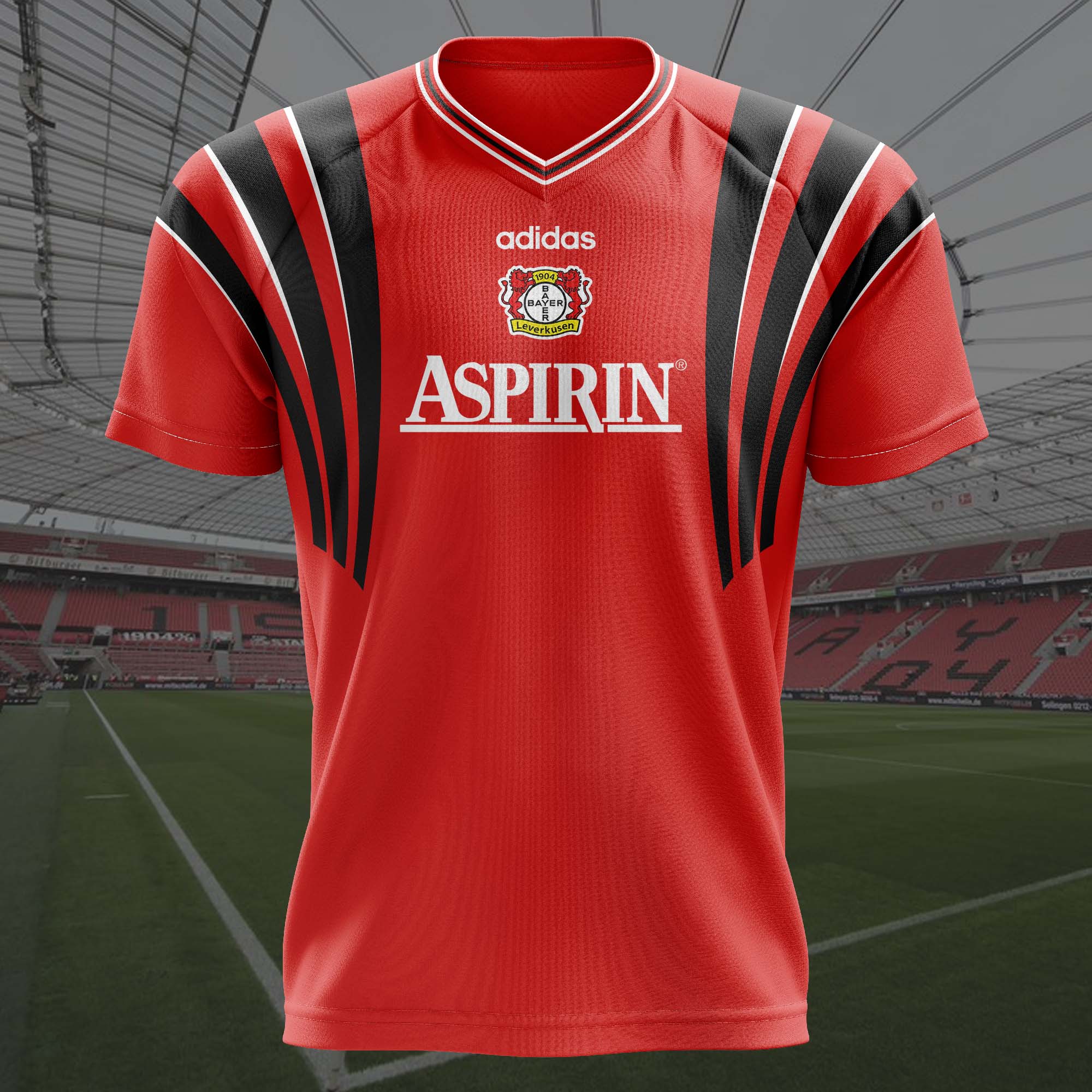 Bayer 04 Leverkusen 1997-98 Home Retro Shirt PT56637
